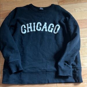 Black Chicago Men's Sweater